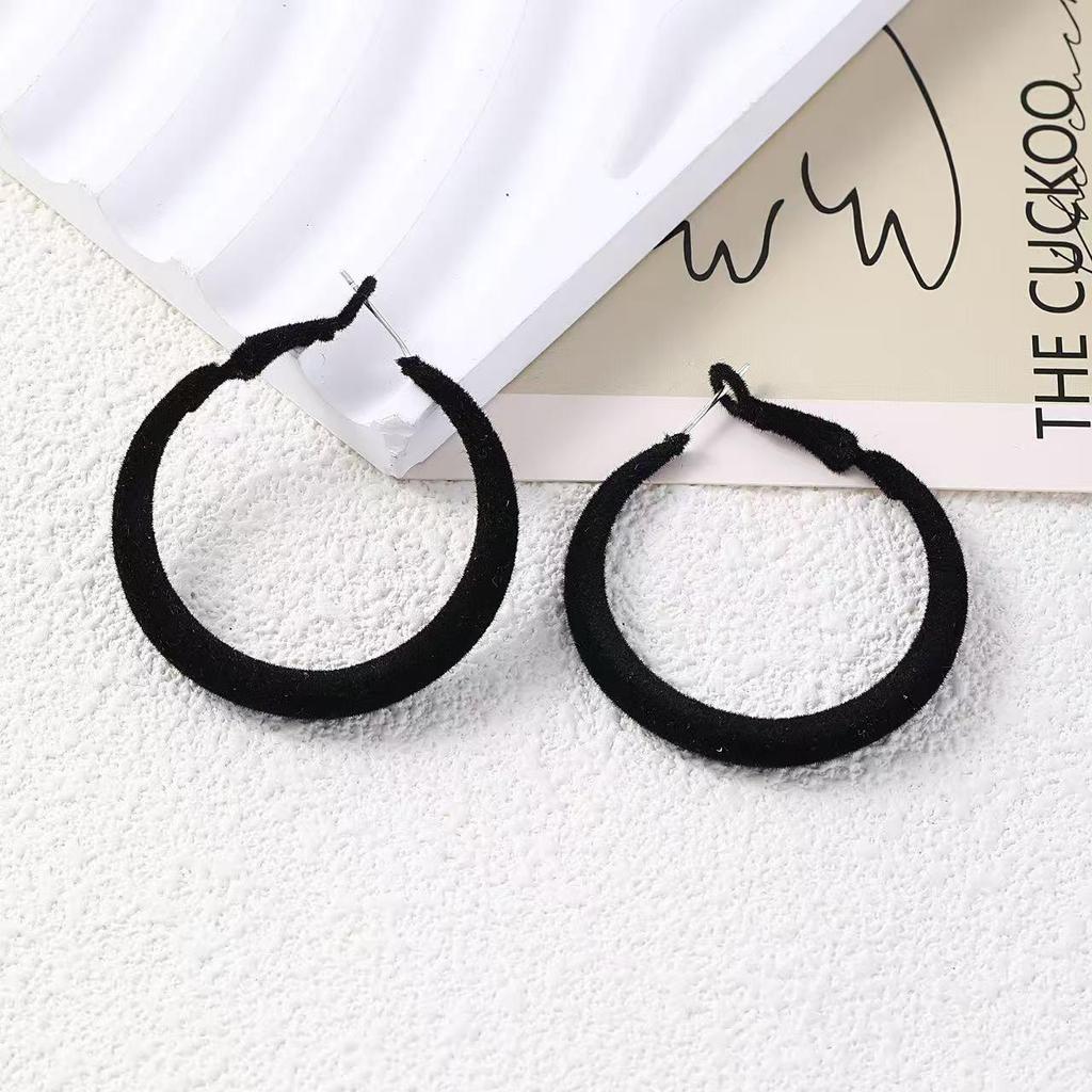 Geometrische Creolen mit Leopardenmuster für Damen: Herbst/Winter High-End, Süße & Coole Nieten, Gesichtsschlankmachende Modeaccessoires