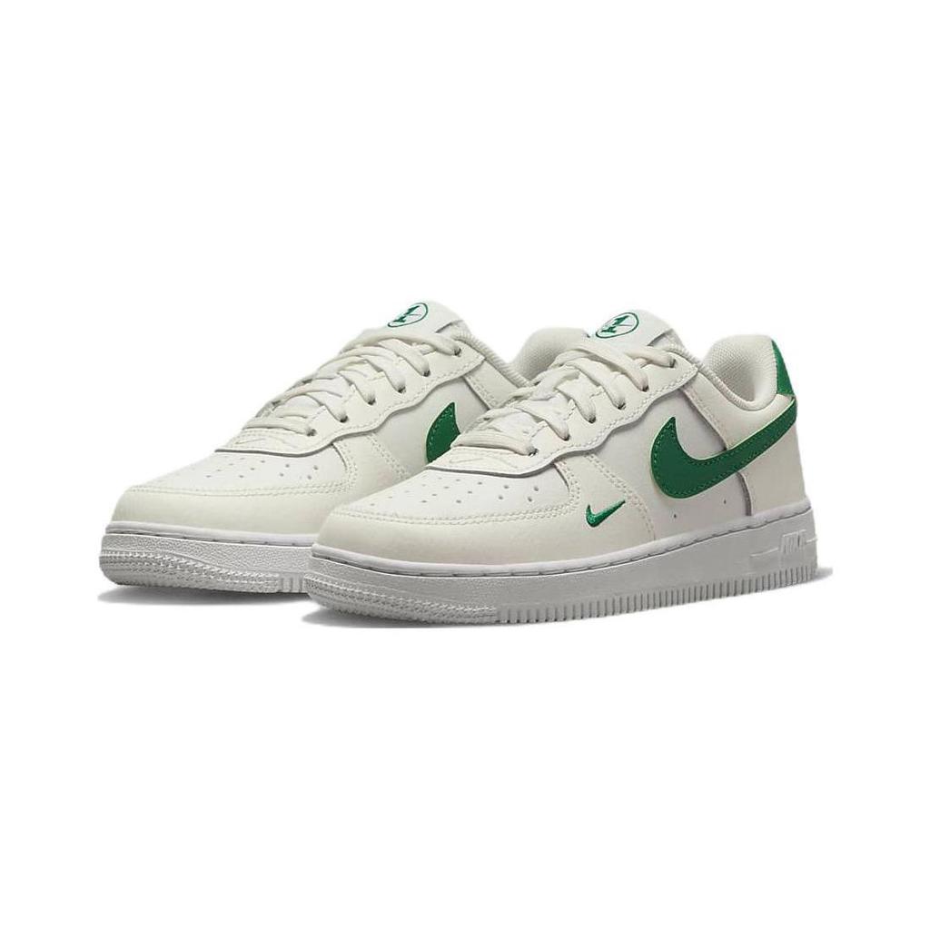 Nike Air Force 1 40th Anniversary Comfortable Versatile Low-Top Sneakers Kids Sneakers White Green FJ2887-101