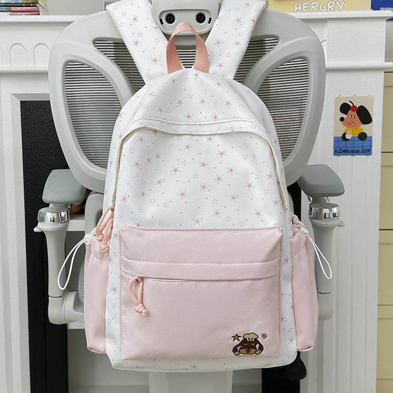Schoolbag cute contrasting backpack female stars cute small fresh backpack high school student college student junior high school girl schoolbag