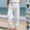 Vier Jahreszeiten Strandtrend Herren Locker Leinen Übergröße Lässig Sportliche Tights Herrenhosen