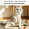 Cat Spaying Suit - Anti-scratching, Breathable, Pure Cotton Post-operation Garment Suitable for All Seasons. Mother Cat Surgical Gown - Cute Design.