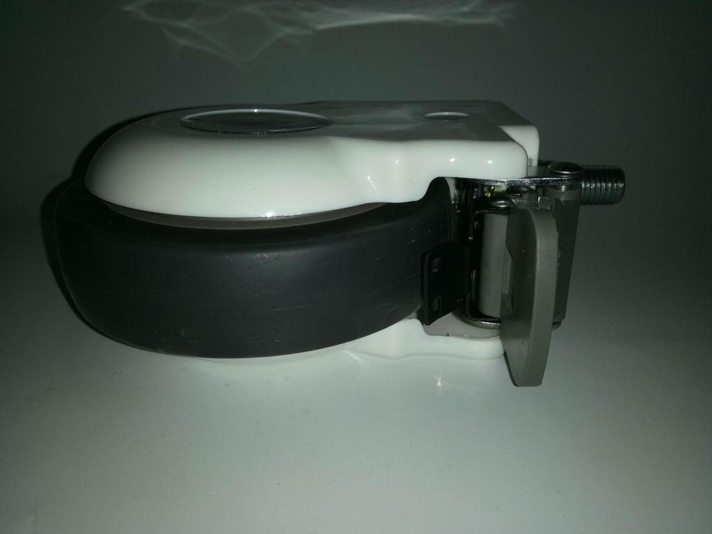 Zdravotnická otočná kolečka nemocniční kvality se závitovým dříkem a brzdou - Velikosti 12×30, 14×30, 16×30