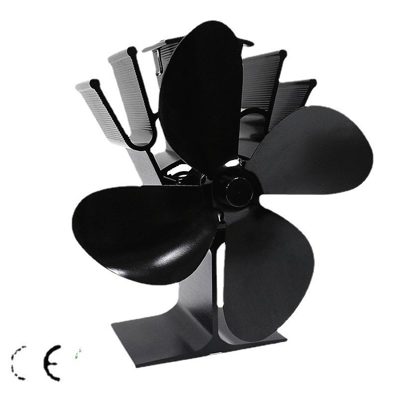 European & American Heat-Powered Wood Fireplace Fan