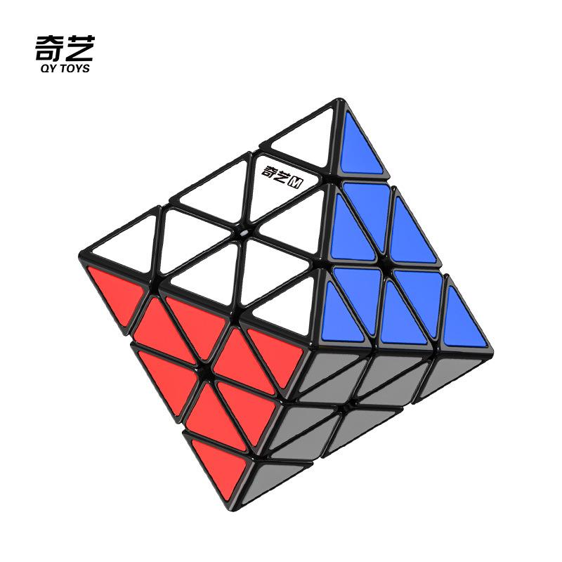 QIYI 8-Sided Smooth Patch Magic Cube 3rd Order Turbulent Octahedron Special-Shaped Magnetic Game Puzzle Toy for Children