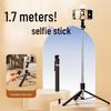Portable Bluetooth Selfie Stick & Tripod with Remote Control - Foldable and Floor-standing