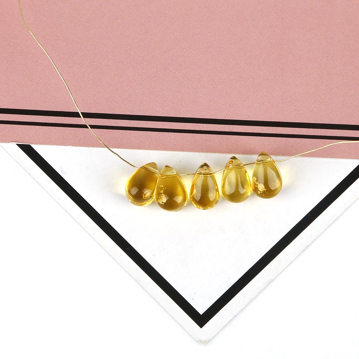 

9x6 мм 5 шт. маленькие стеклянные подвески в виде капель воды свободные бусины для изготовления ювелирных изделий своими руками