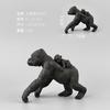 Wild Forest Animal Model Simulation Chimpanzee Family, Static Ornament Doll Toy