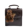20254 New Oxford cloth chain rhombus oblique span bag, high-end versatile fashion tote underarm shoulder bag