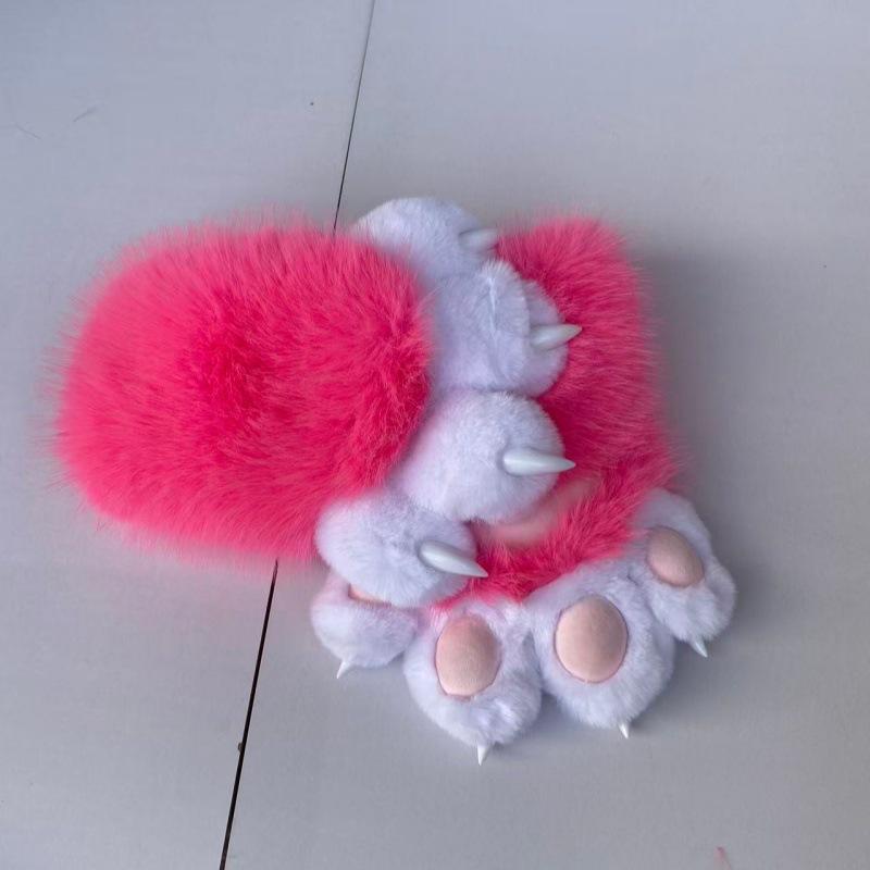 Animal claws, squeaking, furry claws with nails, gloves COS cat claws cute plush finished props