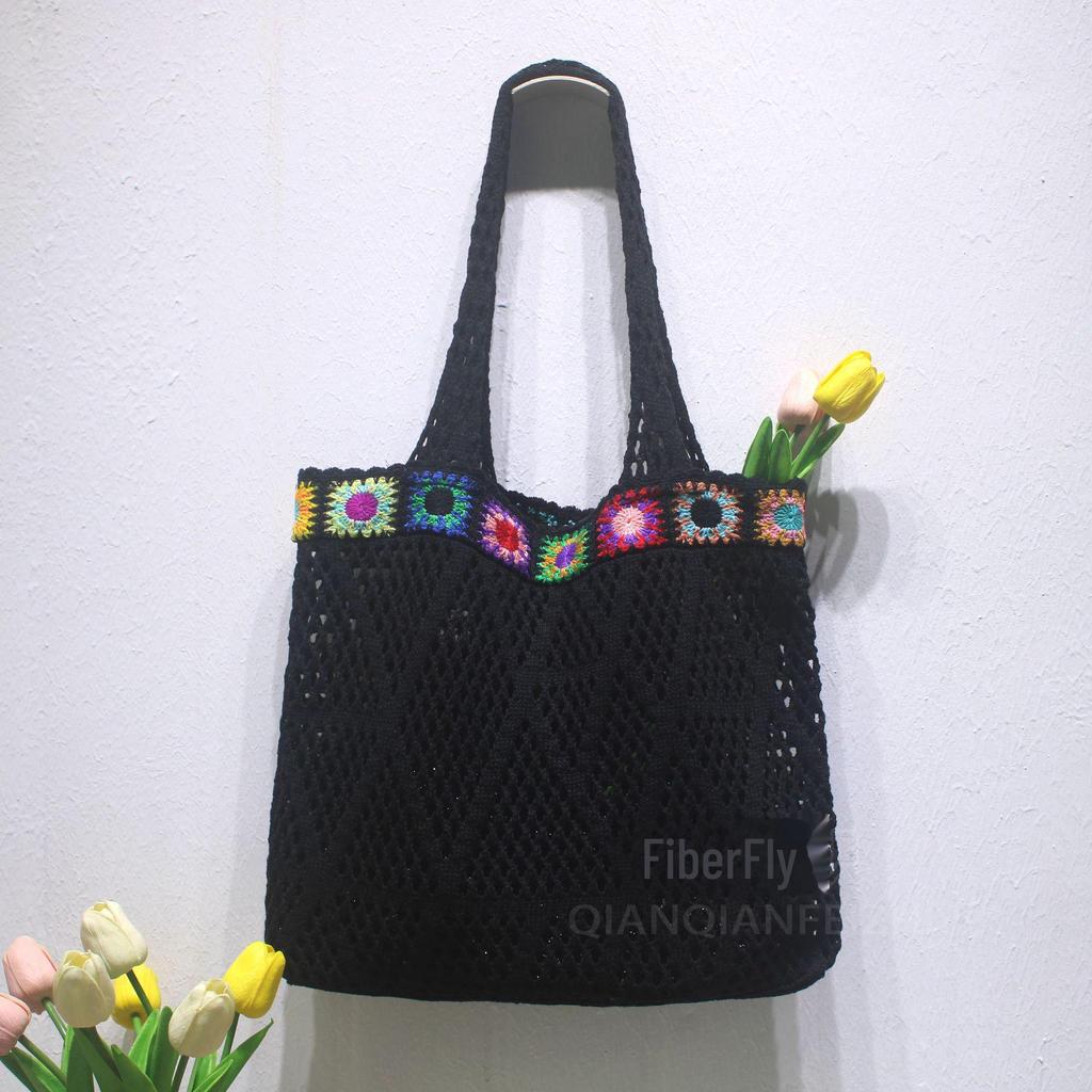 2025 Women's Summer Seaside Style Knitted Wool Bag