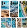 Phone Case For iPhone 17 Air 16E 16 11 15 14 Pro MAX 12 13 7 8 Plus SE Easter Cover Seaside Scenery Wave Beach Pattern