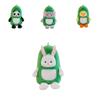 Cute Transforming Dinosaur Plush Toy For Kids' Birthday Gifts Short Hair Breathable Comfortable No Fading Available In Bunny Panda Duck Elephant