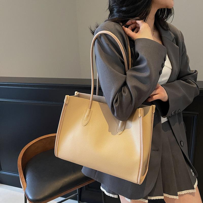 

Portable vegetable basket bag women s 2025 new autumn and winter tide Korean retro bucket bag simple shoulder armpit bag хакі