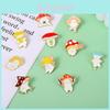 Adorable Mushroom Brooch Cute Metal Badge Fashion Accessory For Clothing And Bags