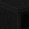 Nightstand Black Oak Effect 40 X 30 X 40 Cm Engineered Wood