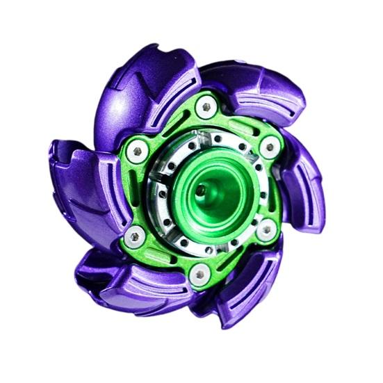 Spinner Fidget Toy Stress Anxiety Relief Portable Kids Teens Adults Aluminum Alloy Transformable Fingertip Spinning Top Gyro Sensory Toy Birthday