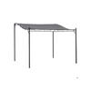 Pérgola - MUVOE - Pavilhão de jardim - Metal cinza - 297x297cm - Proteção solar e chuva leve