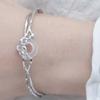 1PC Chinese Style Vintage Hollow Out Round Jade Light Luxury Small Temperament Bracelet For Women Open Adjustable Elegant Bangle