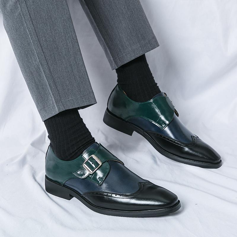 Designer Casual Shoe Color Matching Design for Men's Low Top Shoes with Soft Soles Versatile for Men's Commuting Work Shoes