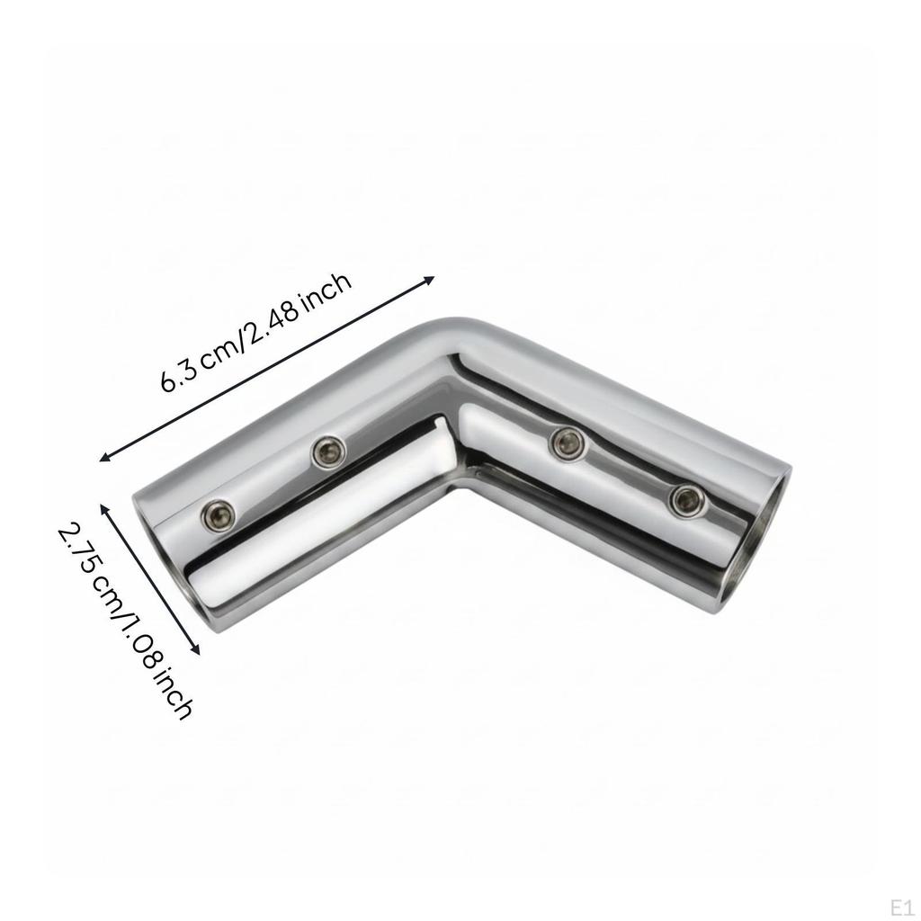 Elbow Pipe with Set Screws 316 Stainless Steel Marine Fitting Compatible 2 Way 90 Degree