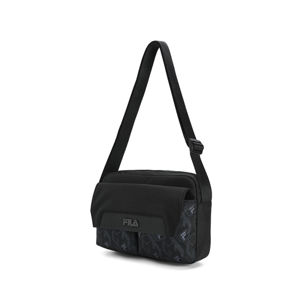 New FILA HERITAGE PU Crossbody Bags Regular Men's Jet Black F13M548102FBK