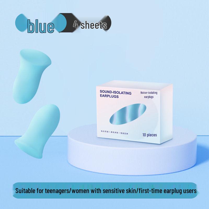 Silicone Noise-Cancelling Earplugs for Sleeping & Swimming (Waterproof, Soundproof, In Stock)