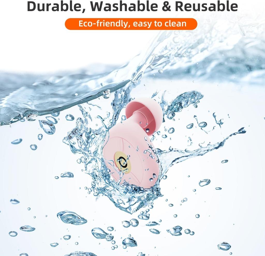 Reusable Noise Reduction Earplugs for and Noise Flexible Hearing Protection for and Set of 6 Earplugs In Sizes and One Size Fits Ultra-comfortable,