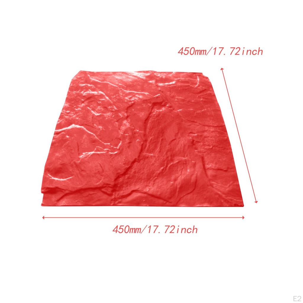 Mat z fakturą betonu do stemplowania Realistyczny Wielokrotnego użytku DIY Rustykalny 17,72x17,72 cala Model do odlewania Kamień