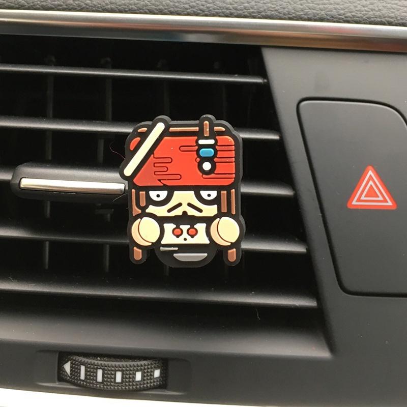 Roztomilý kreslený osvěžovač vzduchu do větrací mřížky s prémiovou vůní pro interiér vozu