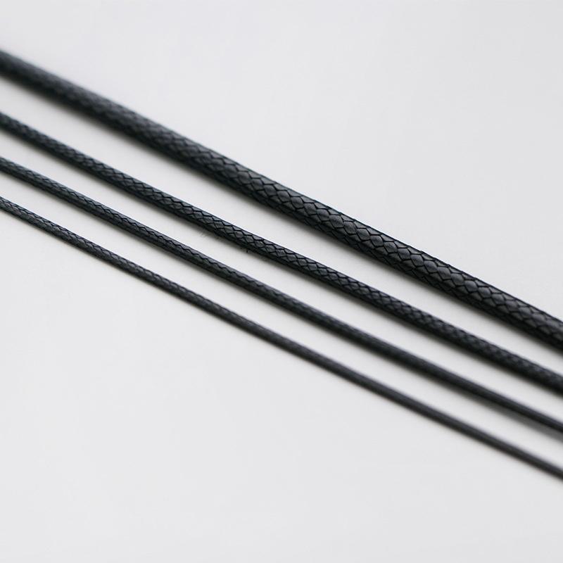 PONYKISS Real  Sterling Silver Black Leather Rope Choker Necklace For Women Classic Fine  Minimalist Bijoux