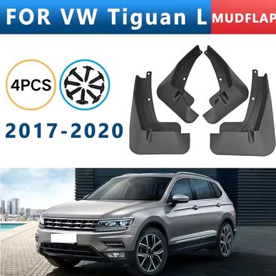 4Pcs Car Mudflaps Front Rear Mud Flaps Mudguards Splash Guards Fender Flares for VW Tiguan/Tiguan L 2017