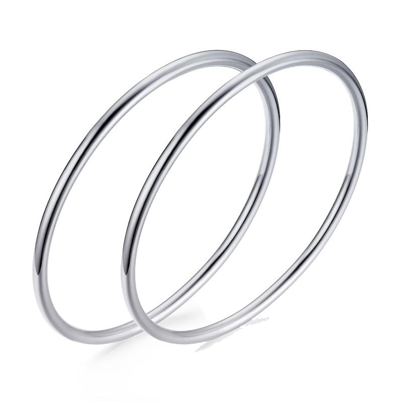 Women Gold Color Stainless Steel Cuff Bracelet, Chic Jewelry Wristband Plain Slip Bangle, Stacking Bracelet Gift To Young Girls