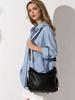 Fashion Soft Real Leather Women Shoulder Bag with Tassel