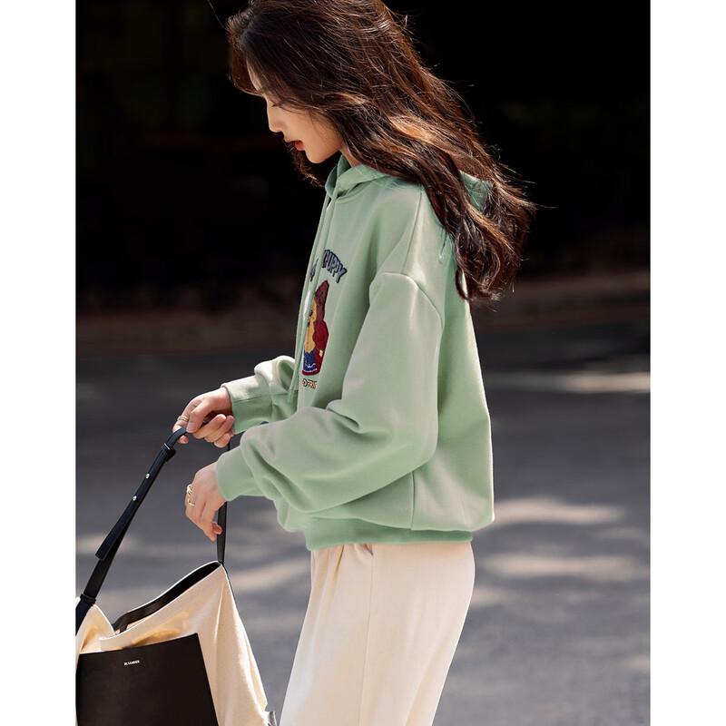 Demana Women's Winter Casual Hooded Fleece-Lined Sweatshirt