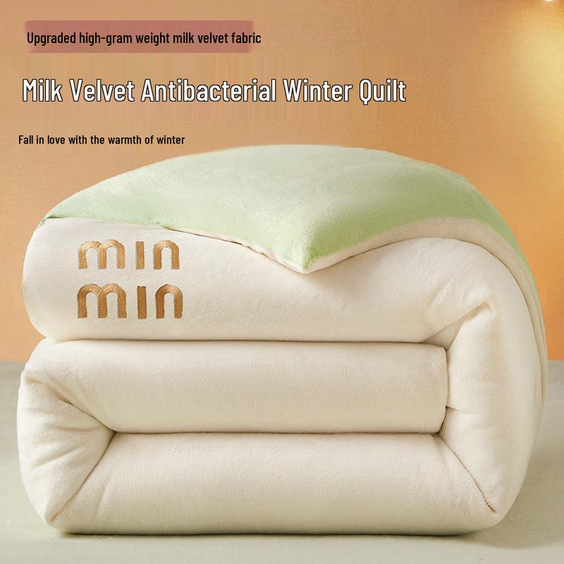 Milchsamt Verdickte Winterdecke: Warme Baumwollbettwäsche für den Wohnheimgebrauch