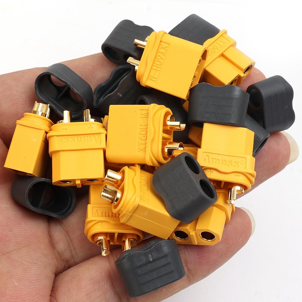 12/1Set Male Female Bullet Connectors XT60H Connector Plugs for RC Quadcopter FPV Racing Drone Lipo Battery American Wire Gauge