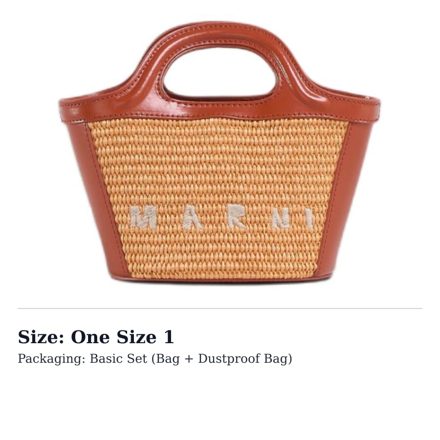 Marni Tropicalia Logo Embroidered Micro Tote Bag BMMP0067Q0P3860ZO709