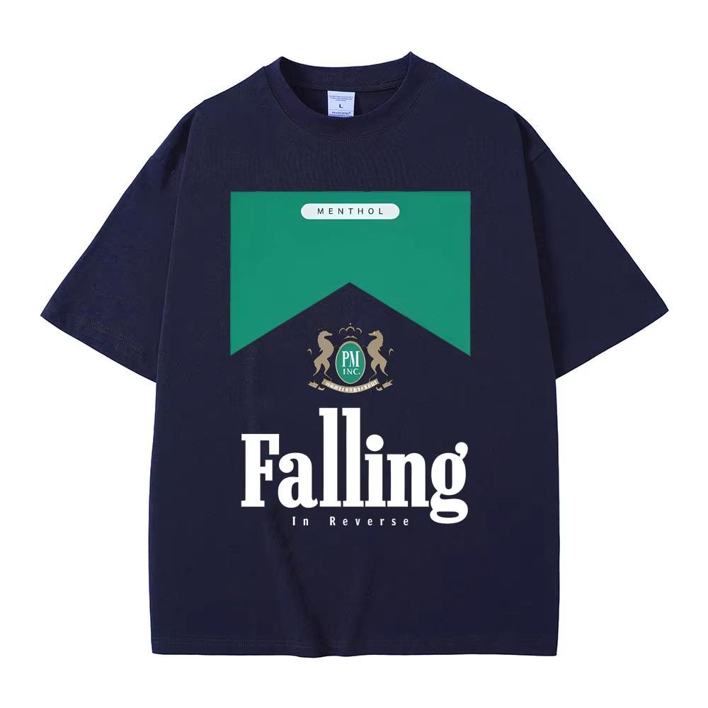 

Falling in Reverse Graphic T-shirt Men Women Rock Fashion Tshirt Streetwear Summer Men s Soft Cotton T Shirts S