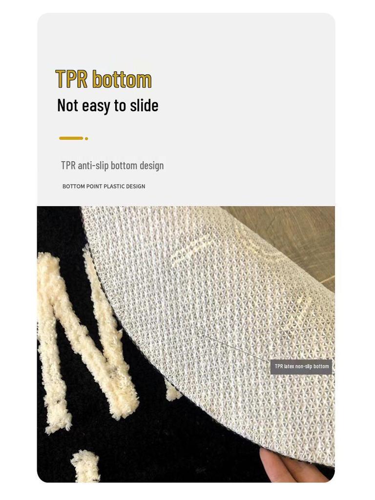 Adorable Cartoon Fried Egg & Vegetable Rug - Cozy, Cold-Proof Tufted Carpet for Kids’ Rooms & Bedrooms