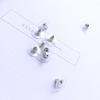 Bouchons d'oreille et clous d'oreille en silicone anti-chute, embouts transparents anti-allergiques