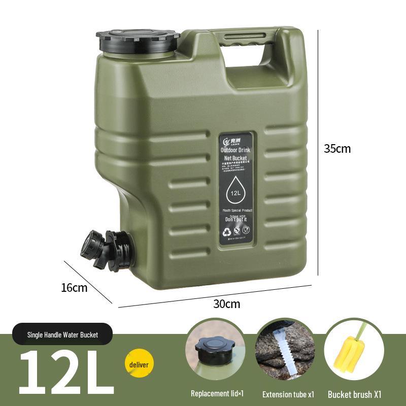 Montowany na samochodzie zewnętrzny kempingowy zbiornik na wodę z kranem