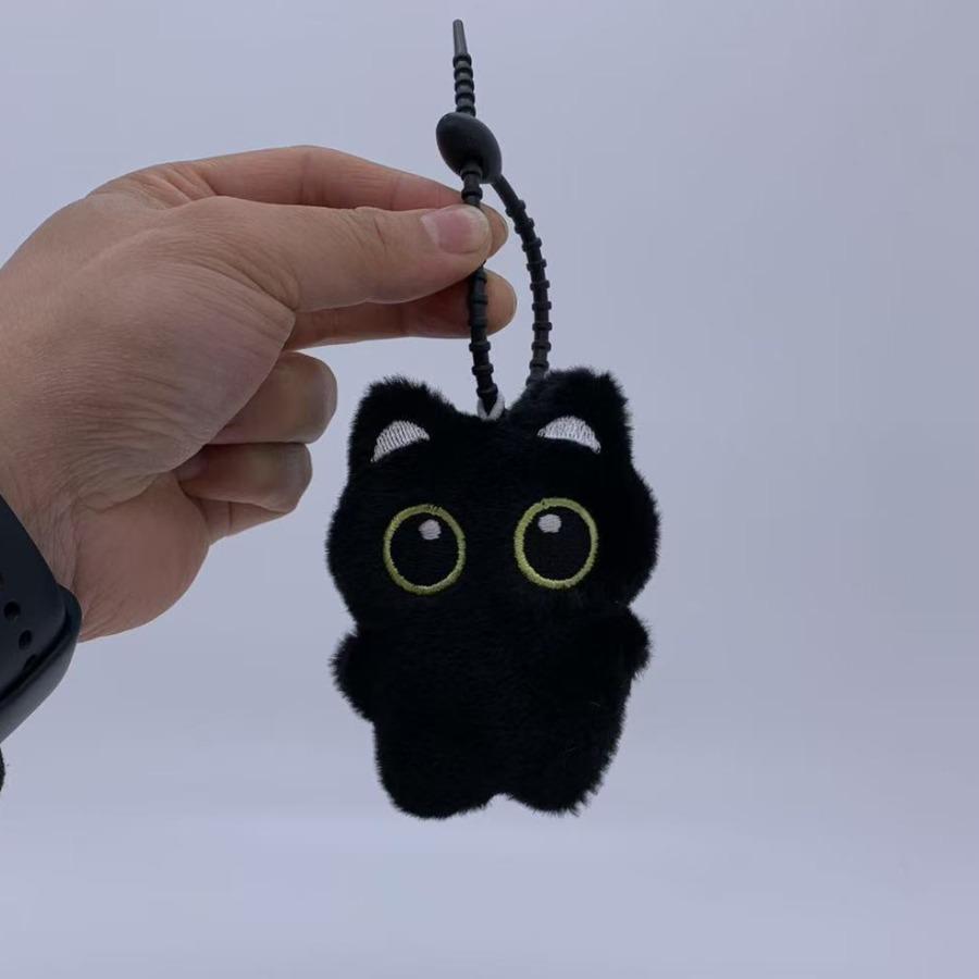 Kawaii Schwarze Katze Plüsch Mode Tasche Niedliche Puppe Fell Schultertasche Damen Umhängetasche Handy Münzbörse Hülle Geschenk für Freundin
