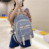 New Student Backpack Female Korean Version Trendy Letters Junior High School Campus Schoolbag Large Capacity Computer Backpack Waterproof
