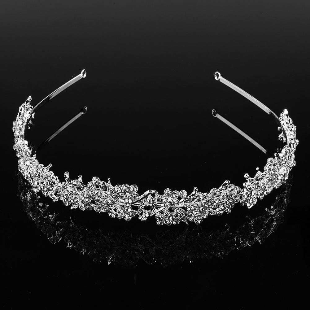 Braut-Accessoires kleine duftende Stil Haar-Accessoires Mode Stirnband Strass versilbert Braut Haar-Accessoires Stirnband Braut Haar Krone