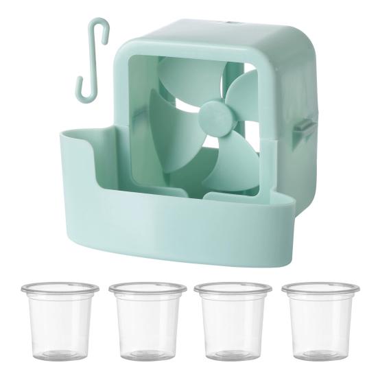 

Fan Cooler Portable Mini Hanging Fan Easy Installation No Drilling Compact Size Cooling Fan with Hook Indoor Cooling Solution синій