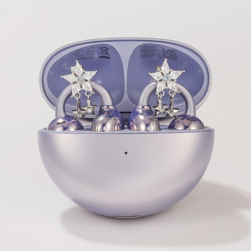 Modern Star Shape Metal Headphone Ear Clips for Freeclip Basic And Newer Ear Units Headsets Decoration Ear Clip