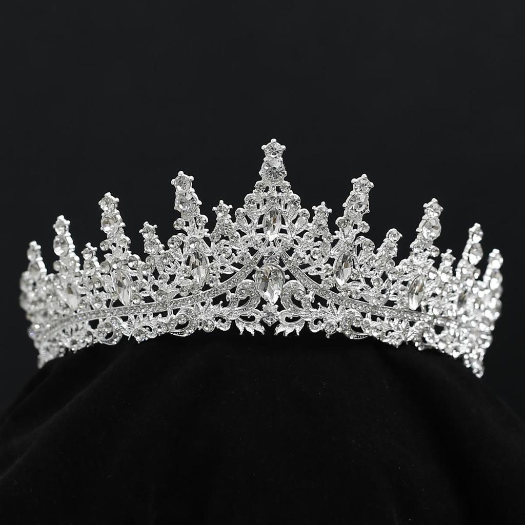 High-End Rhinestone Bridal Crown for Wedding, Birthday, Gala