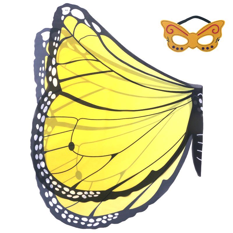 Children's Elf-Style Angel Butterfly Costume Set with Wings and Mask