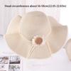 Spring Summer Bohemian Straw Hat Wide Brim Women's Sun Hat Trendy Folding Straw Hats  Girls