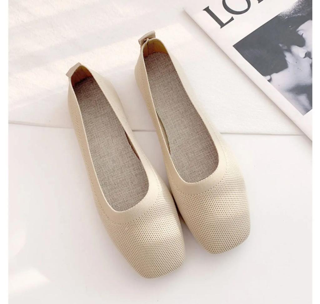 Frühling Sommer Damen Slipper Loafer Schlicht Bequem Mädchen Atmungsaktives Strick Flach Freizeitschuhe 7 Farben Bootsschuhe